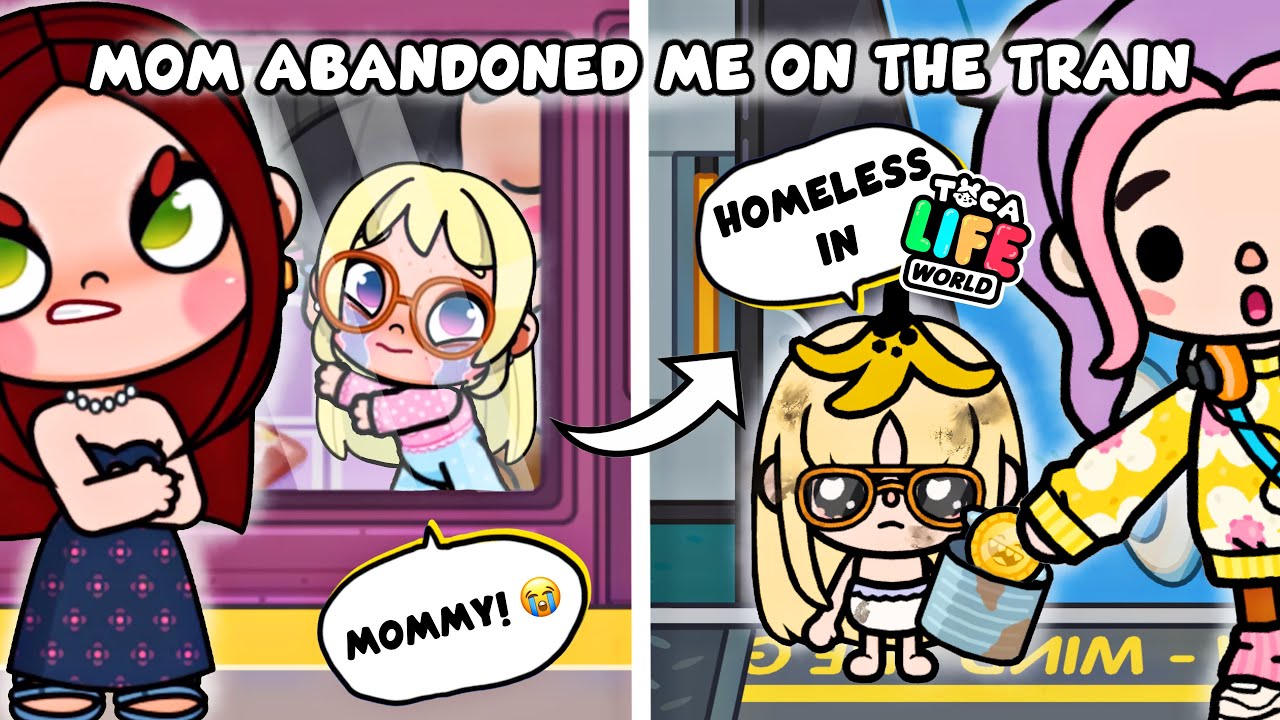 Mom Abandoned Me On The Train, Now I'm A Homeless Toca Boca Baby 😭💔 | Sad Story | Avatar World Story