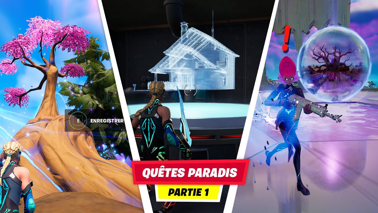 GUIDE COMPLET QUÊTES PARADIS PARTIE 1 - FORTNITE SAISON 4 (ANOMALIE CHROMÉE, ÉLIMINATION DU HÉRAUT)