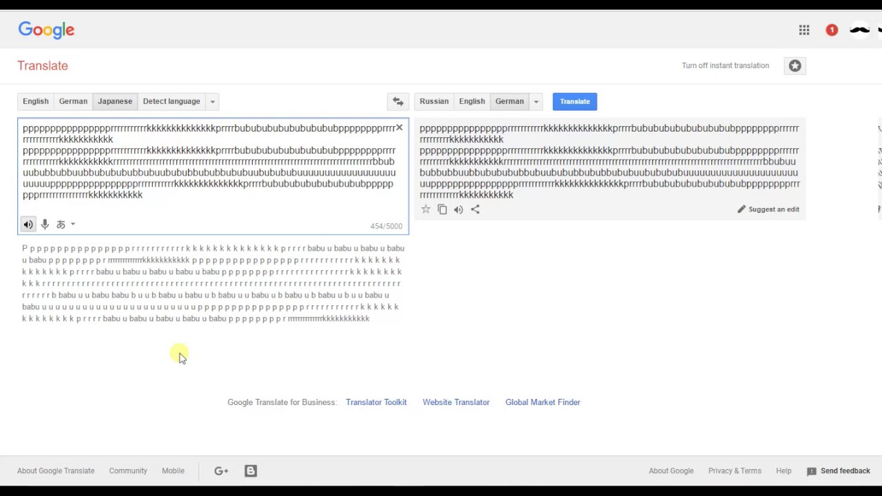 Google Translate dubstep