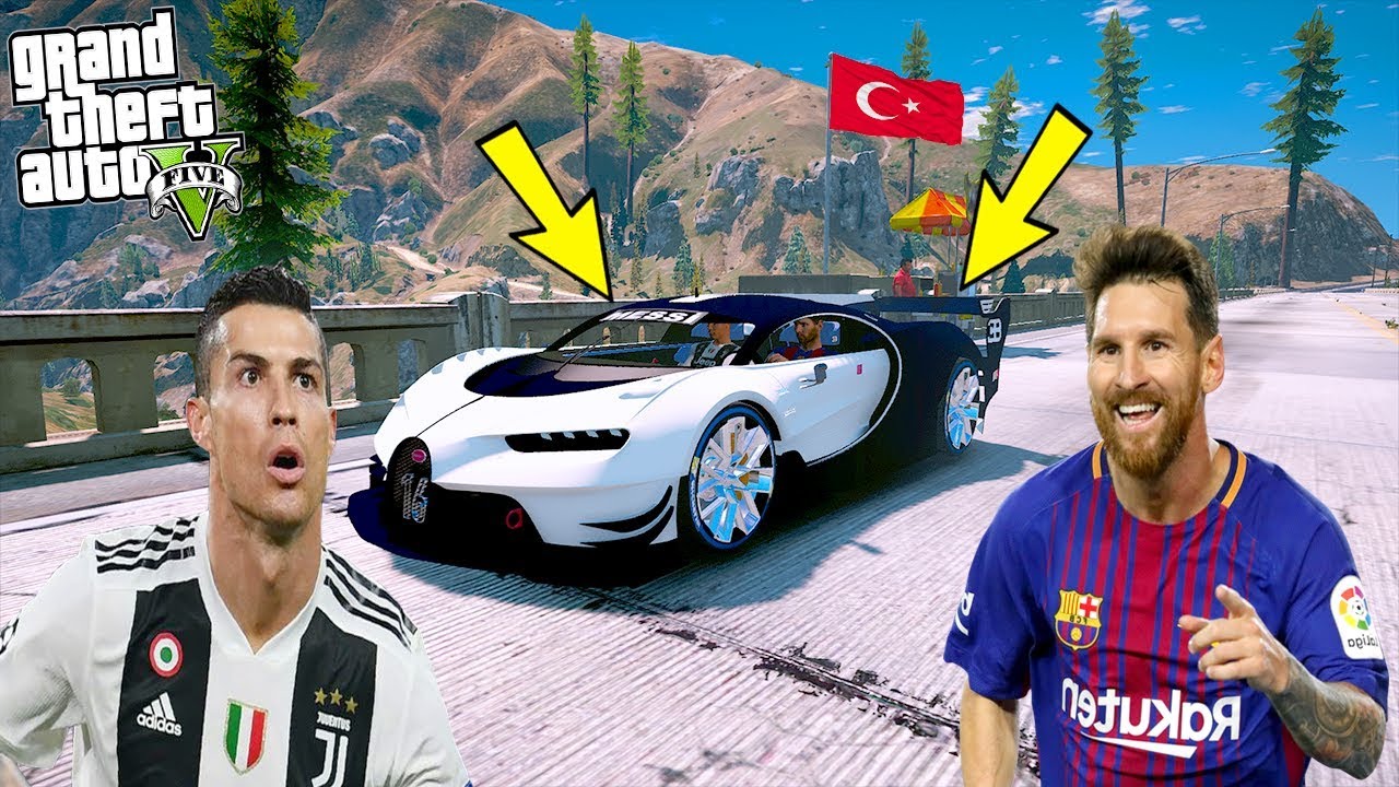 MESSİ YENİ SÜPER PAHALI ARABASIYLA RONALDO'YA HAVA ATIYOR!(RONALDO'NUN AĞZI AÇIK KALDI) - GTA 5