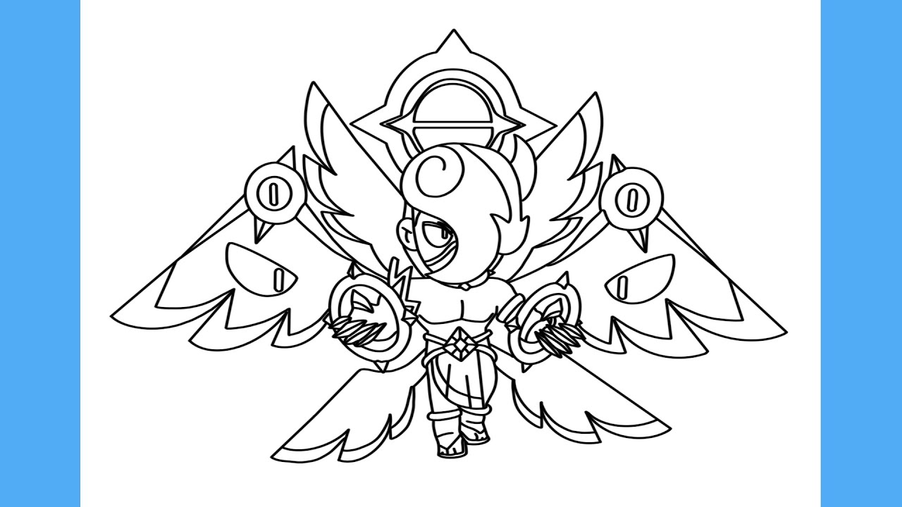 COMO DESENHAR EDGAR ANJO DO BRAWL STARS