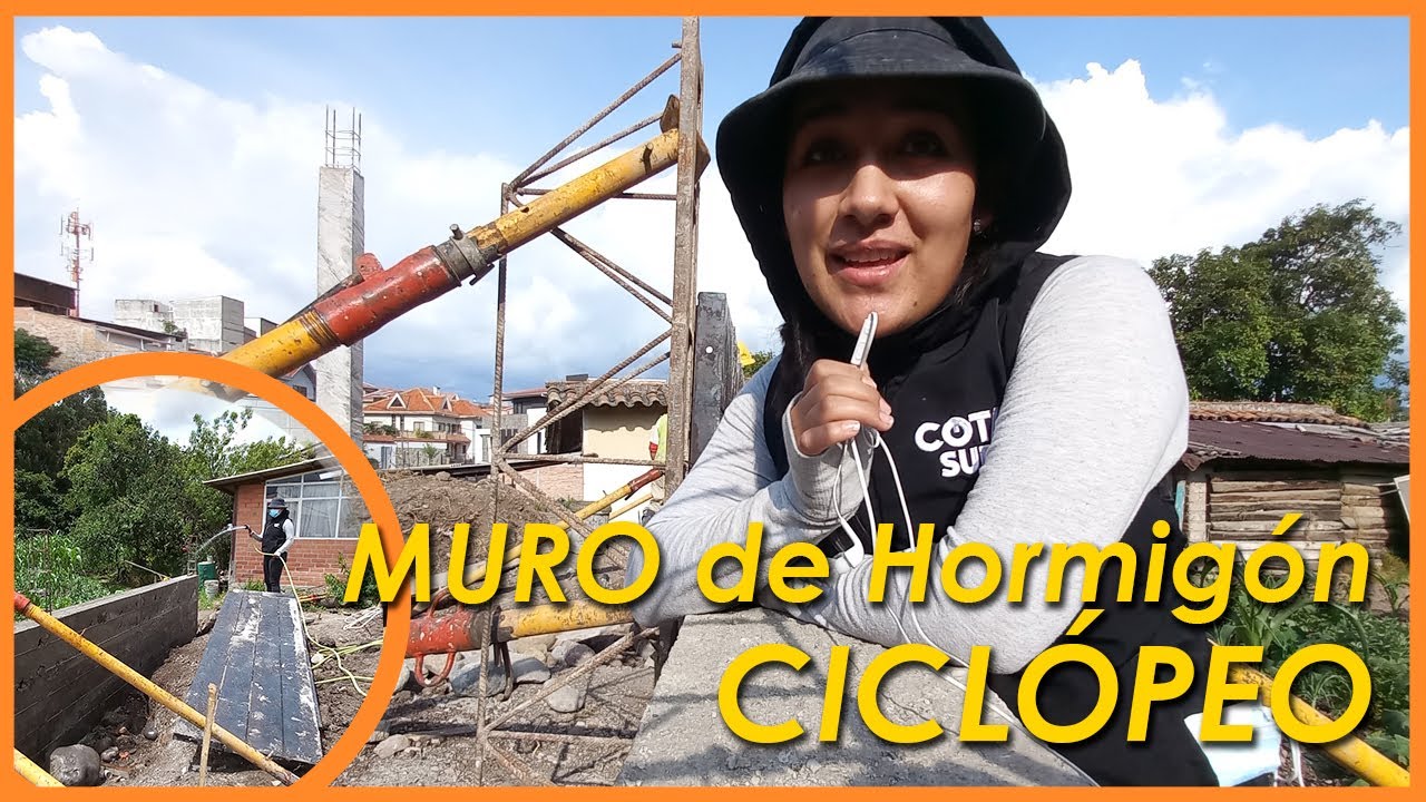 MURO COLINDANTE DE HORMIGÓN CICLÓPEO | PROCESO CONSTRUCTIVO | COTASUR ARQUITECTURA.