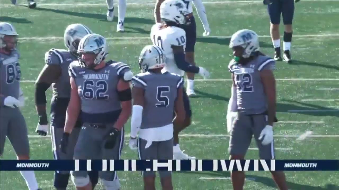Monmouth's Dymere Miller Racked Up An FCS Season High of 333 Receiving Yards vs New Hampshire