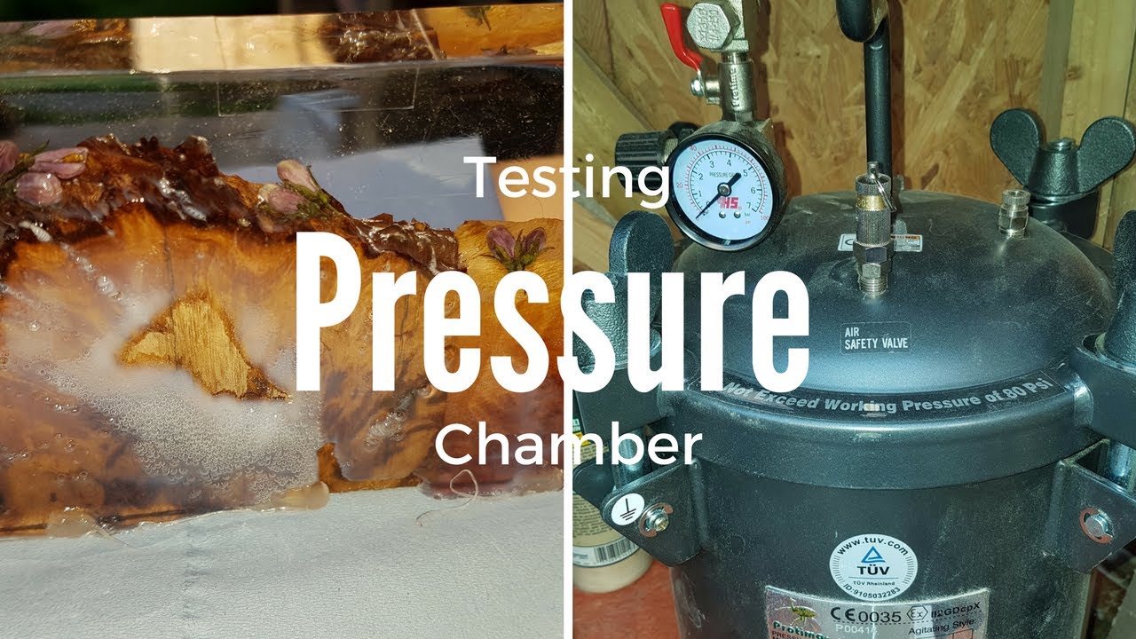 Testing resin pressure chamber.