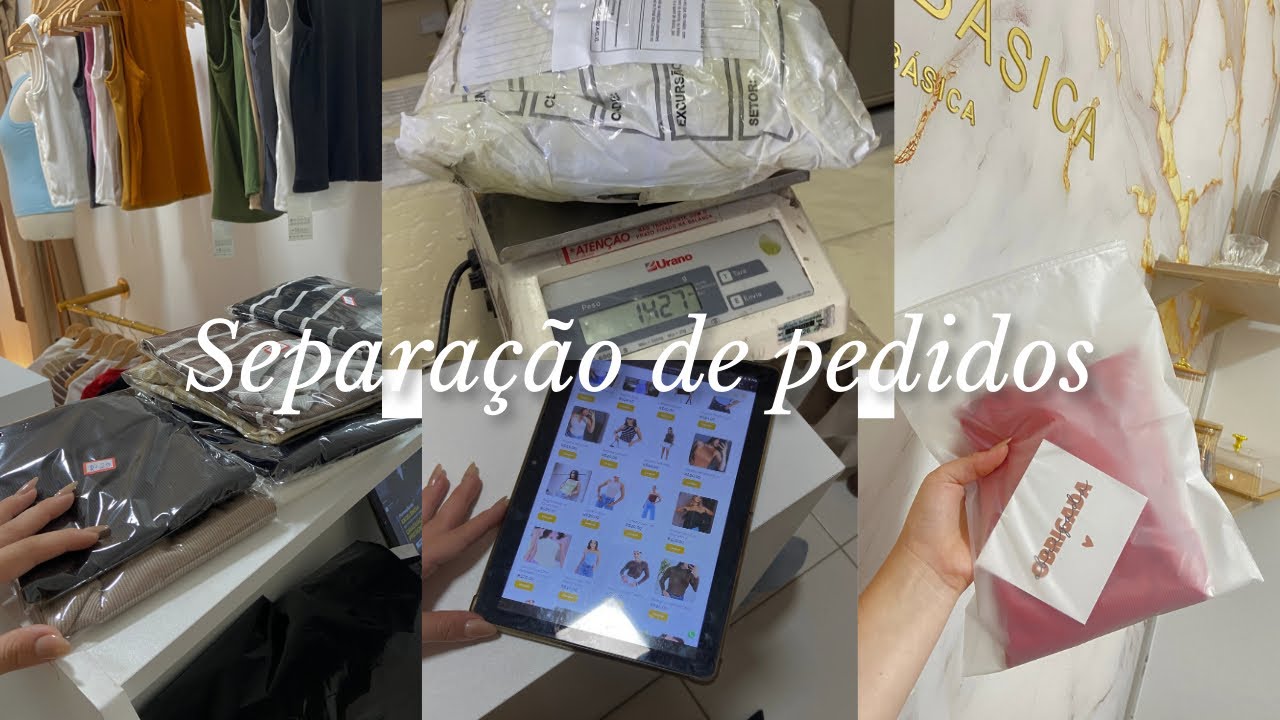 Separação de pedidos nas minhas 2 empresa Basic bastidores nosso Showroom 