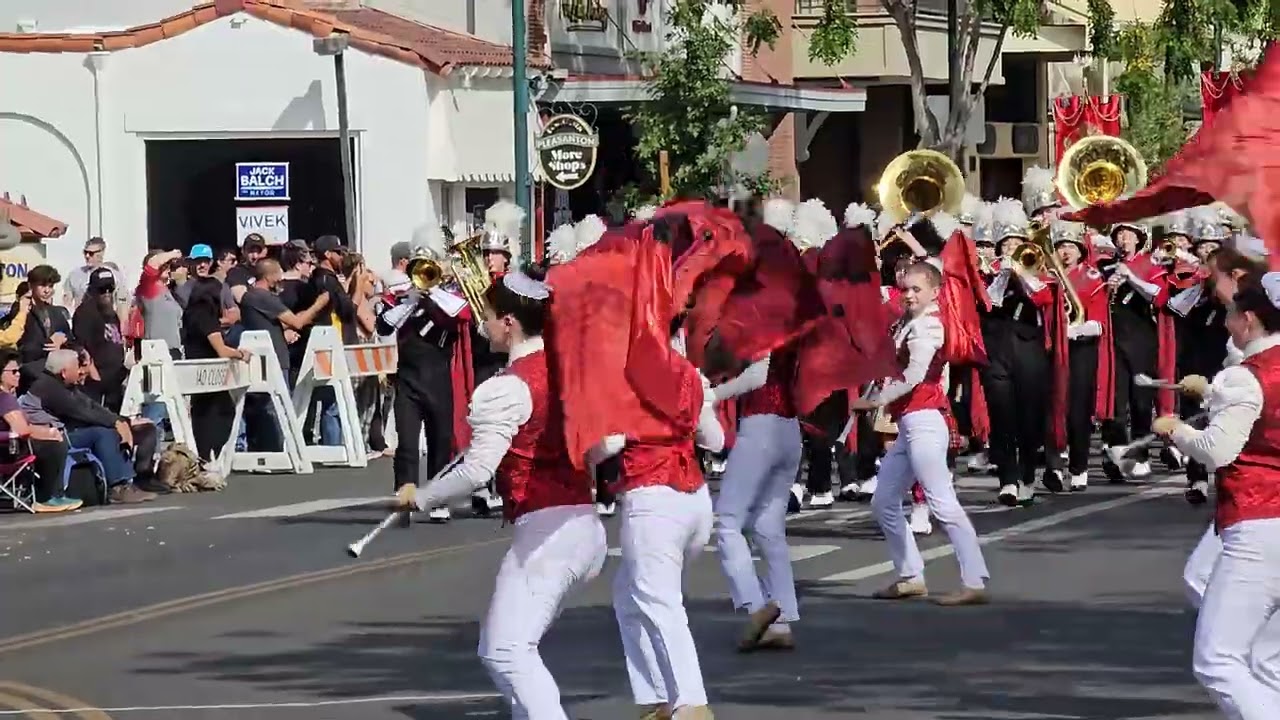 Santa Cruz High School Marching Band at 2024 Foothill Band Review