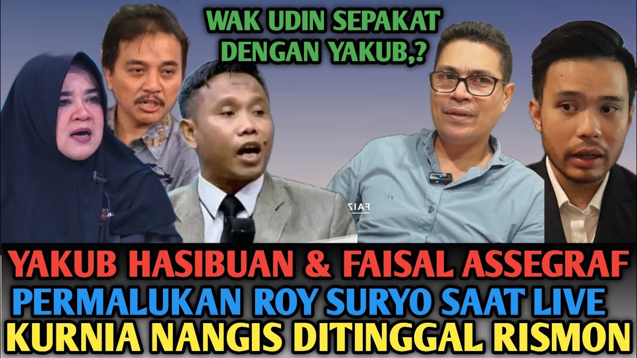 YAKUB HASIBUAN & FAISALPERMALUKAN ROY SURYO SAAT LIVE, KURNIA NANGIS DITINGGAL RISMON, UDIN SEPAKAT