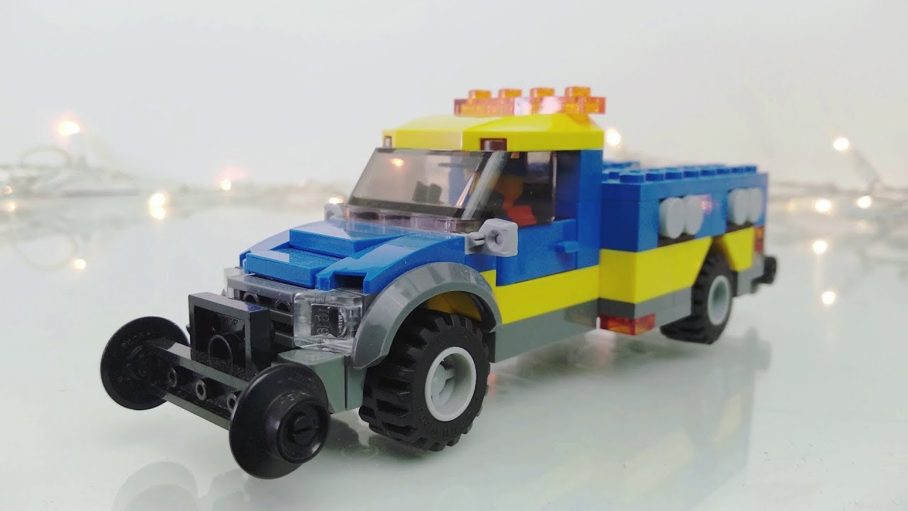 Custom LEGO Hi-Rail Railroad Maintenance Truck!