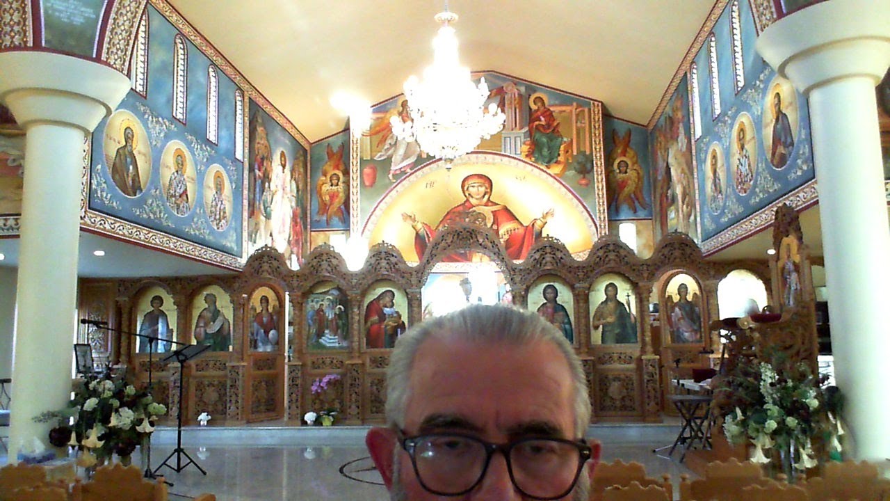 YPAPANTI GREEK ORTHODOX CHURCH, Nikodimos of Holy Mountain, Akyla, Joseph, Vespers, 2021.07.13