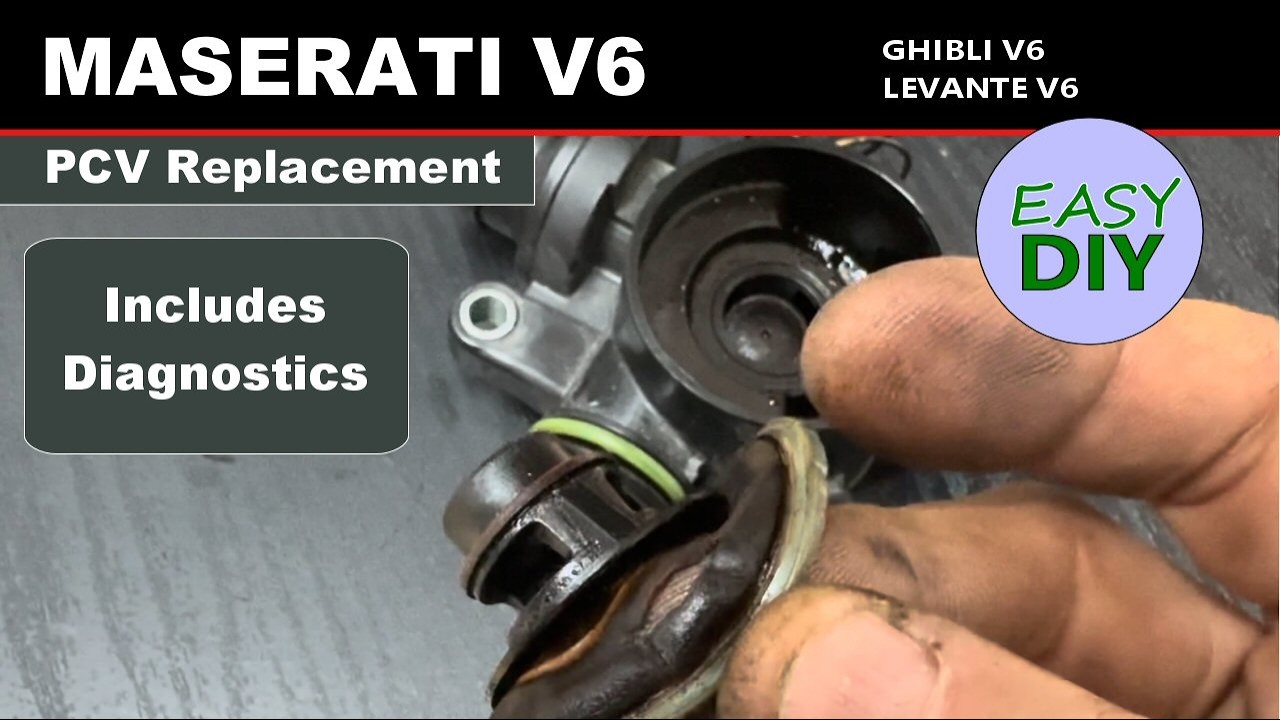 Maserati Ghibli / Levante Engine Squeak Noise. PCV / Oil Vapour Valve Replacement