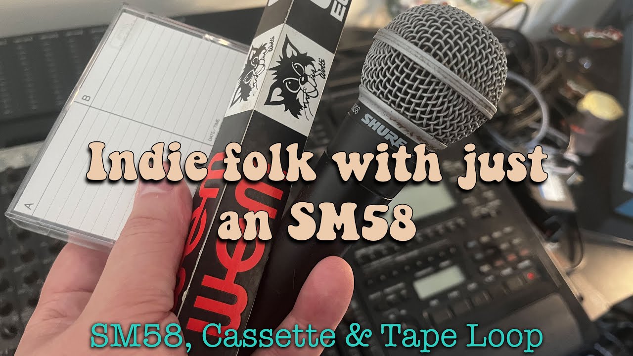 Recording a whole song with an SM58 on Cassette // Tascam 688