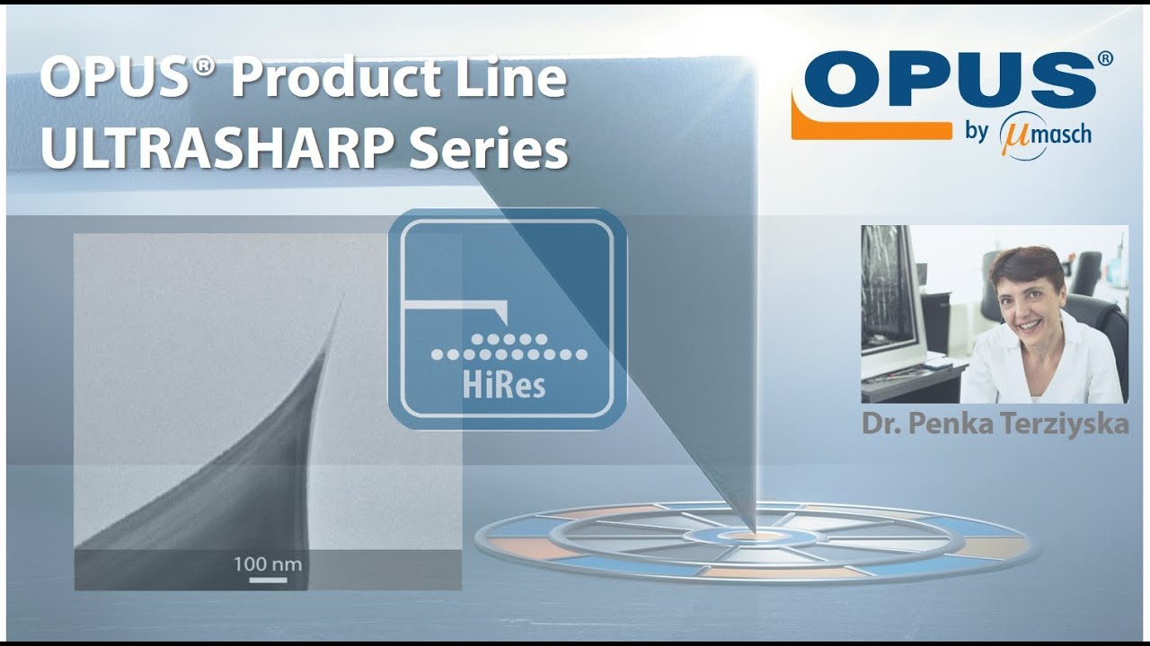 MikroMasch Screencast on OPUS Ultrasharp AFM Cantilevers