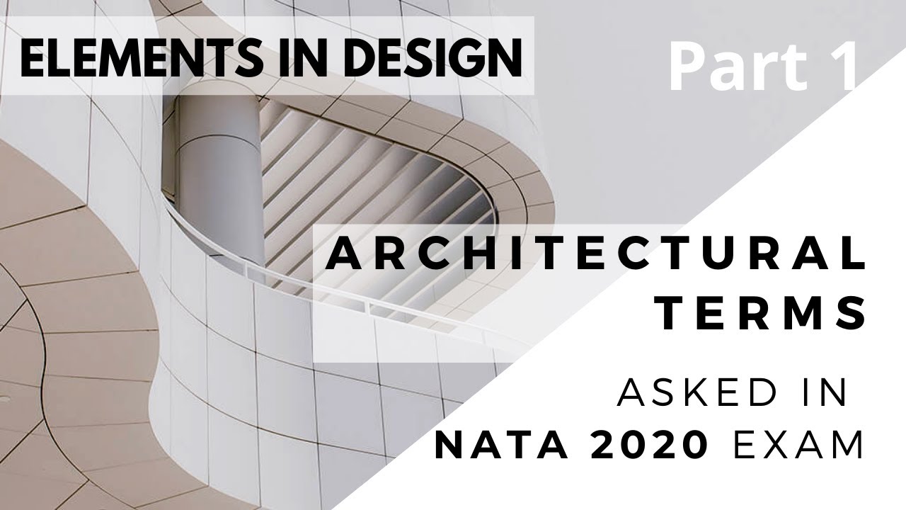 PTQ TERMS EXPLAINED NATA PREPARATION | Vocabulary used in NATA Exam 2020 | Part 1 | Theory of Design