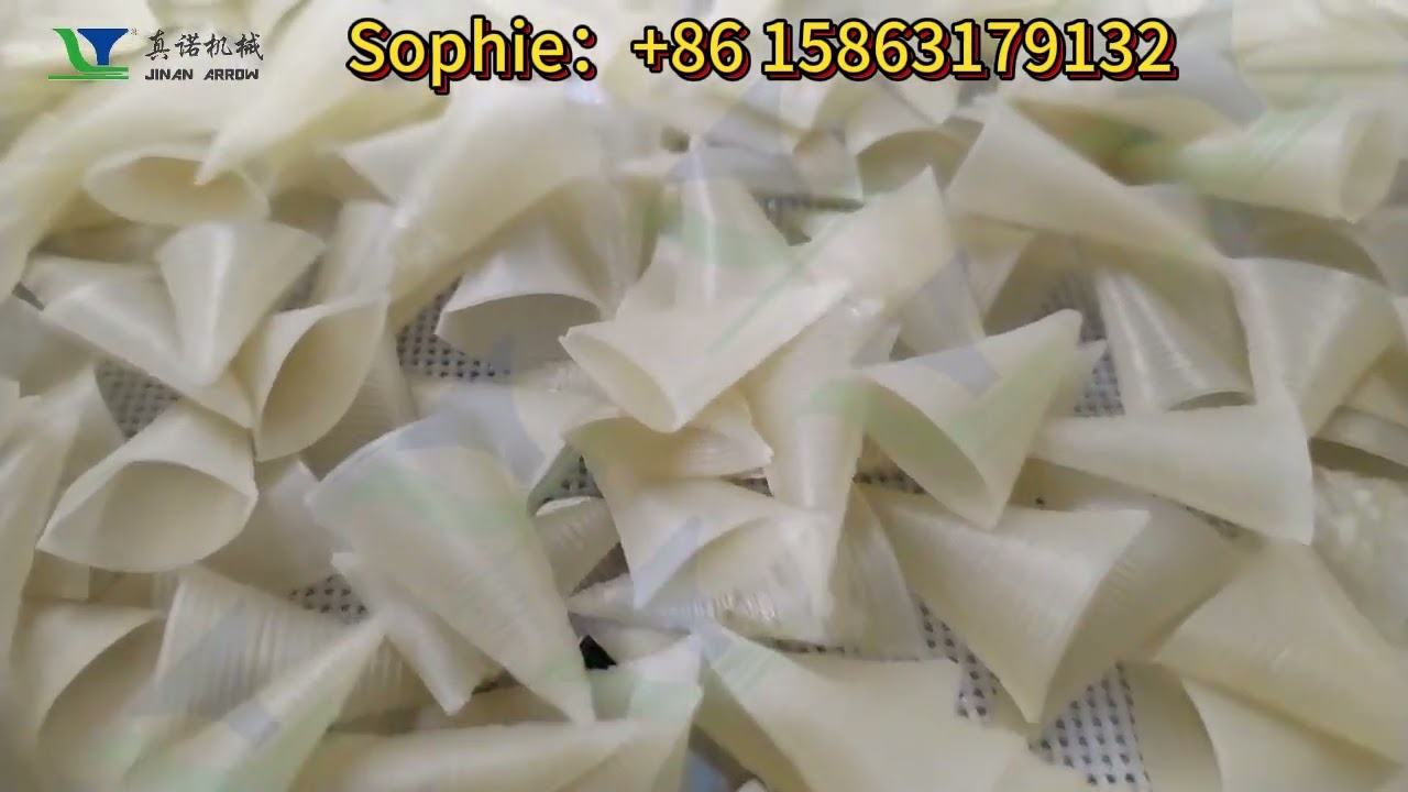 Automatic Fried Crispy Bugles Chips Corn Bugle pellet Snacks Food Extruder Machine