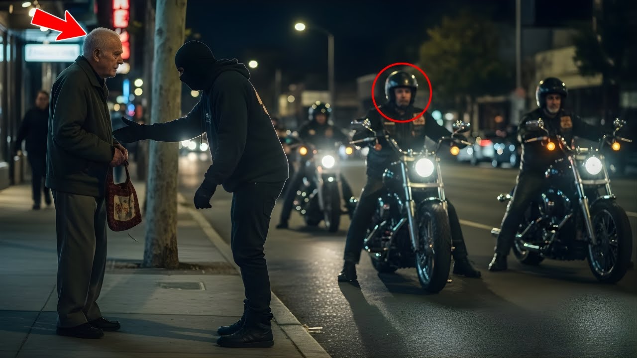 Ein Dieb stellte sich einem alten Mann in den Weg – Sekunden später veränderte Stille alles
