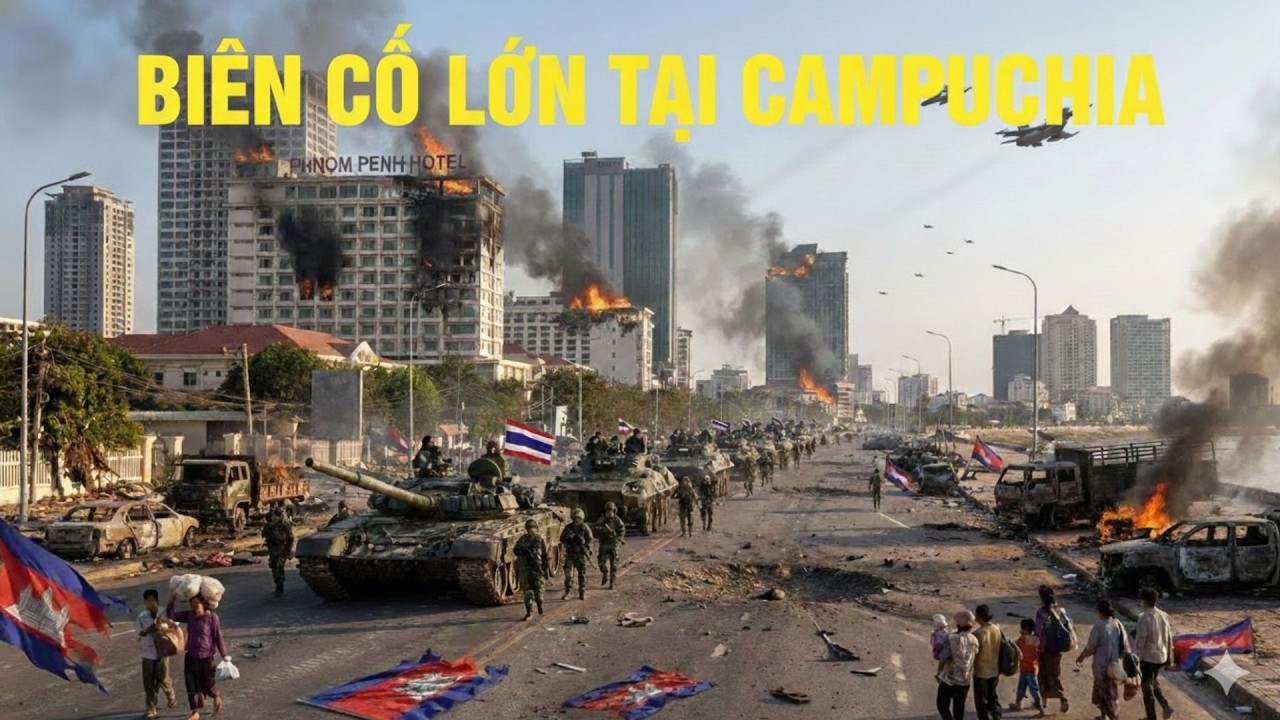 Thái Lan Tấn Công Dữ Dội Campuchia | Xe Tăng Tràn Vào Thủ Đô - Phnom Penh Thất Thủ Sau 48h