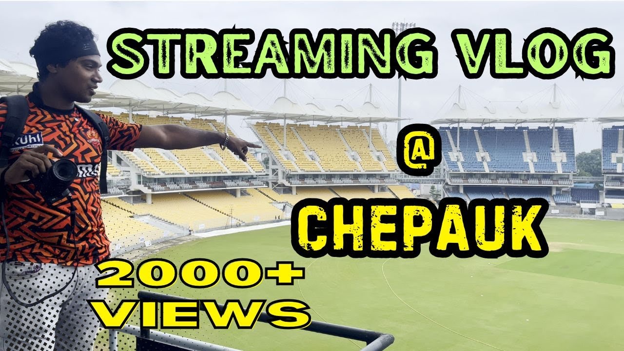 Chepauk Streaming Vlog 🎥🎥🎥 #machidambaramstadium #Streaming #chepauk #csk #cricket #msdhoni #dhoni