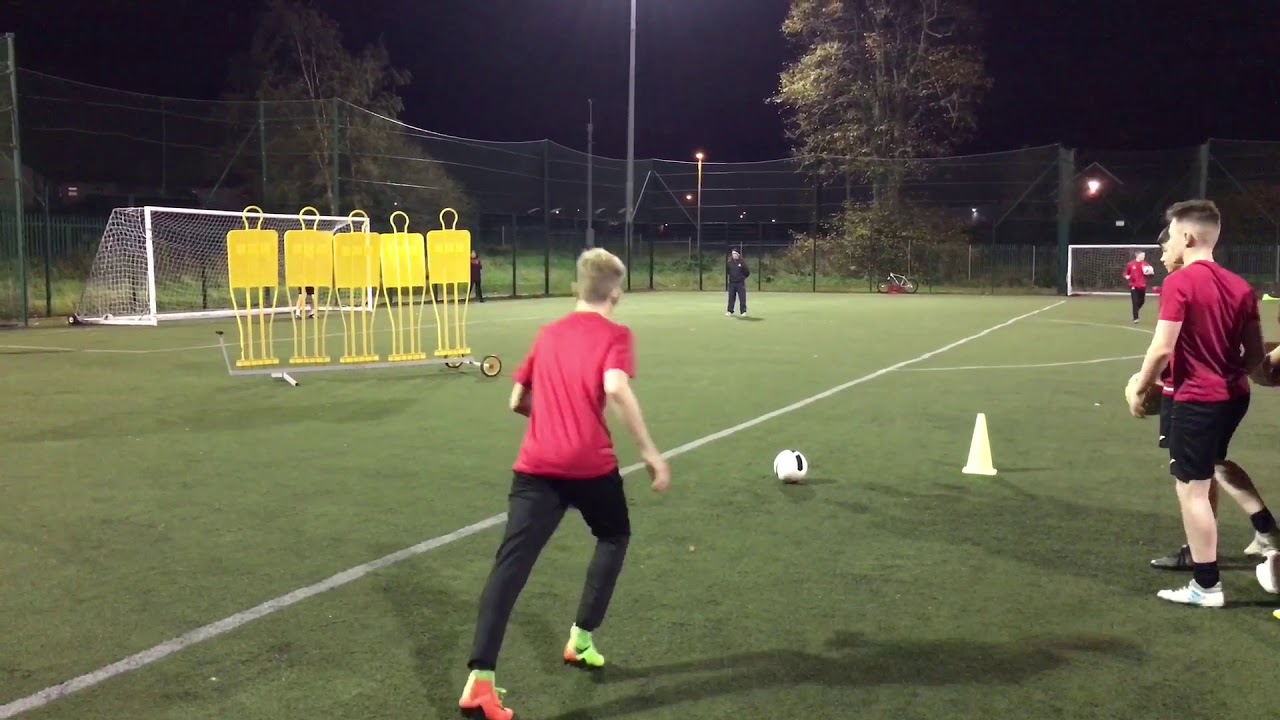 Corduff FC free kick practice