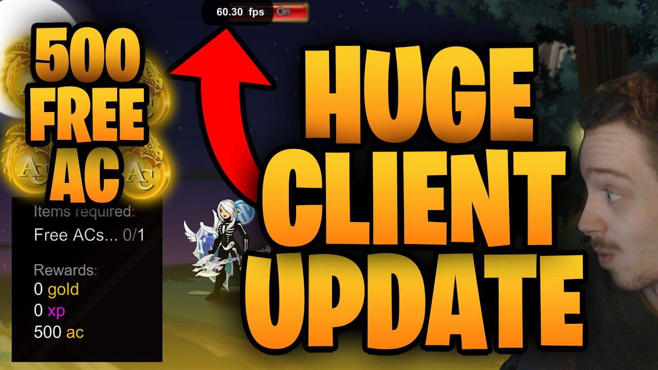 500 Free AC! 60 FPS AQW is HERE! New UI! Android Client Out!