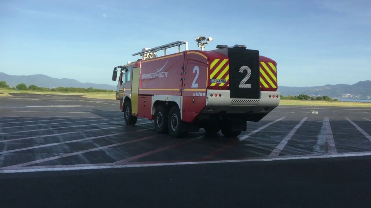 Immersion avec les pompiers de l'aeroport de mayotte