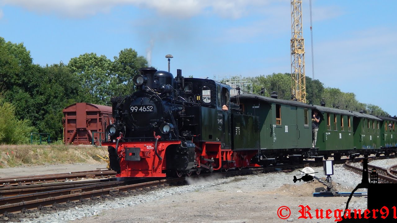 [HD] Rasender Roland mit 99 4652 Traditionszug , Mitfahrt von Binz LB nach Putbus LB
