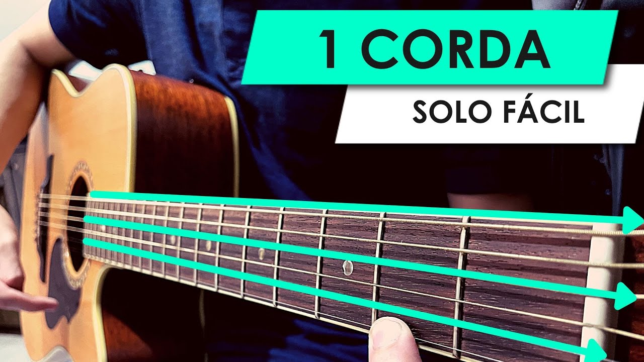 Parabéns Pra Você Com 1 Corda - Solo de Violão Fácil - Aula de Violão Para Iniciantes