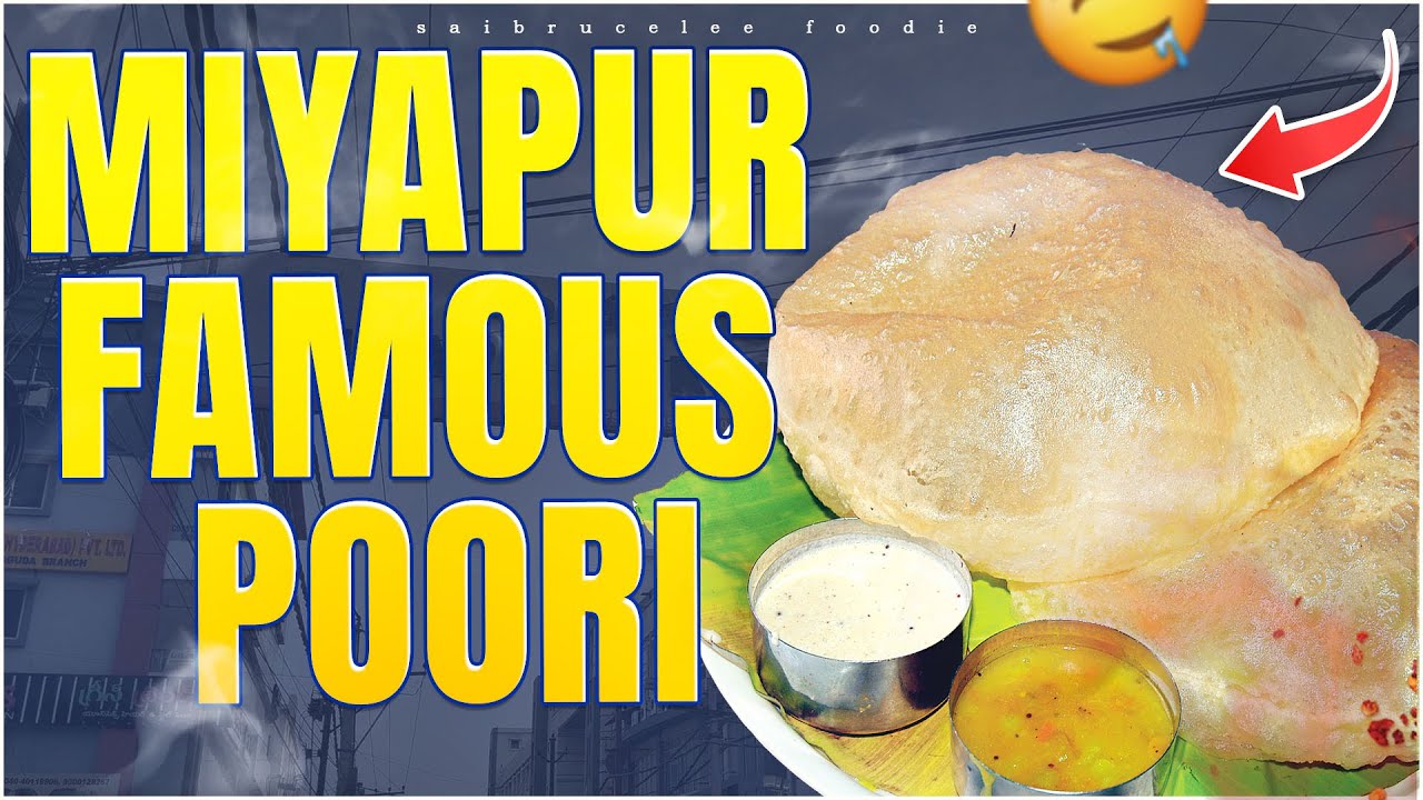 HYDERABAD FAMOUS POORI | MIYAPUR FAMOUS POORI | TASTY POORI AT MIYAPUR