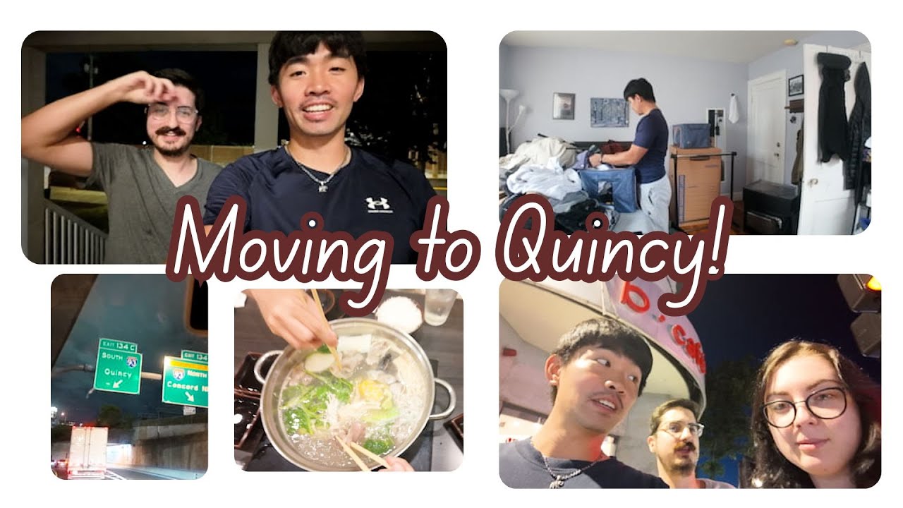 Apartment moving in Boston | packing up, roommates, Quincy food