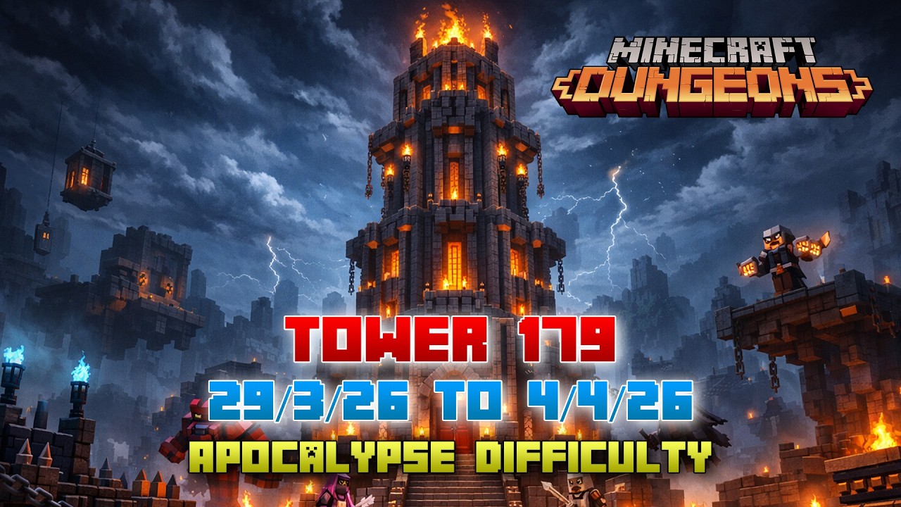 The Tower 179 [Apocalypse] Full Climb, Guide & Strategy, Minecraft Dungeons Fauna Faire