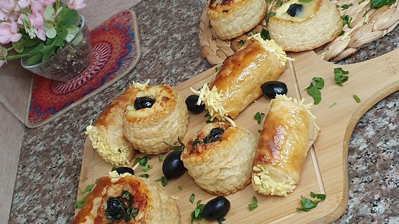 مملحات بالعجينة المورقة#les salés à la pâte feuilletée