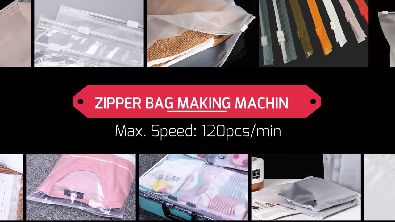 Super High Speed Multifunctional Slider Top Zip-lock Reclosable Bag Making Machine