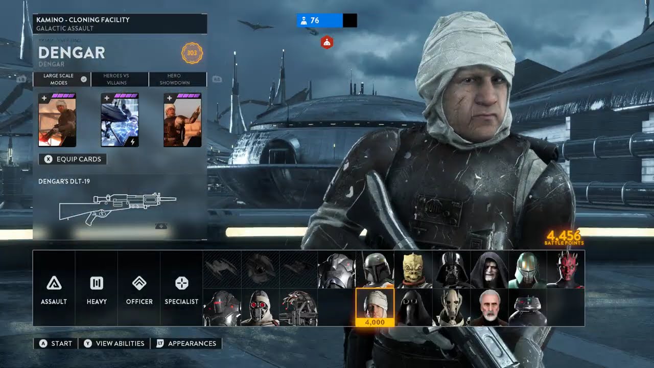 Star Wars Battlefront 2 - Dengar 122 Killstreak (Kamino)