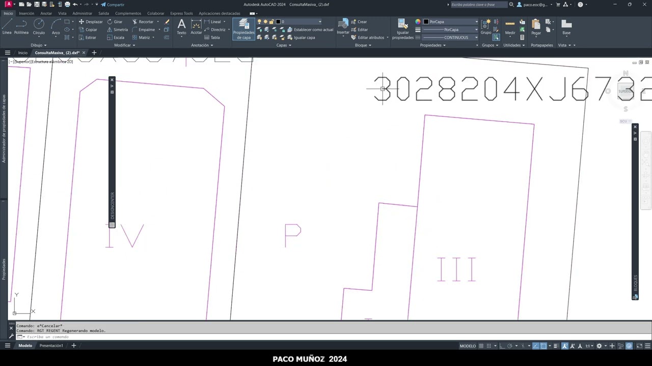 AUTOCAD 2024. Importar planos catastrales
