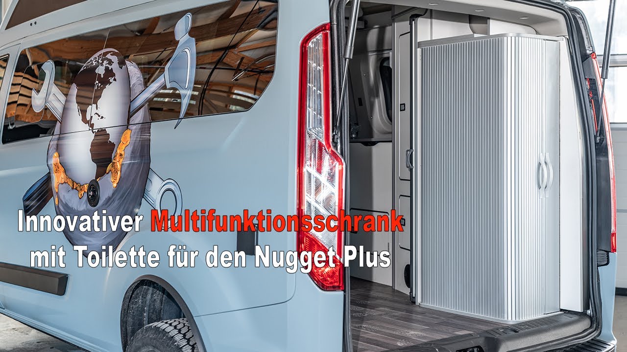 Innovativer Multifunktionsschrank mit Toilette für den Nugget Plus