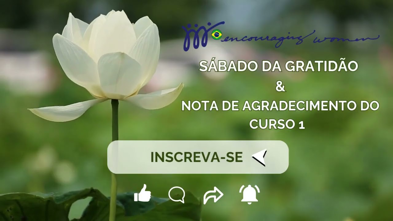 Sábado da gratidão & Nota de agradecimento