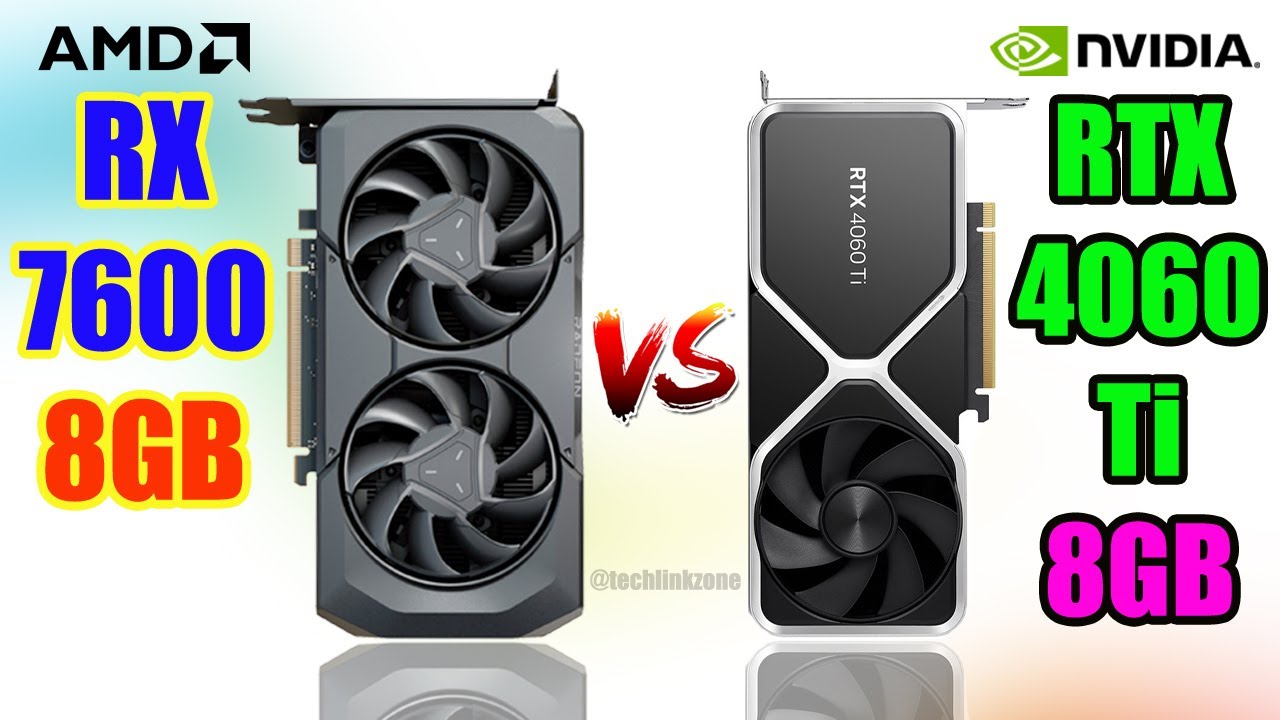 AMD Radeon RX 7600 vs Nvidia GeForce RTX 4060 Ti 8GB l RX 7600 vs RTX 4060 Ti l