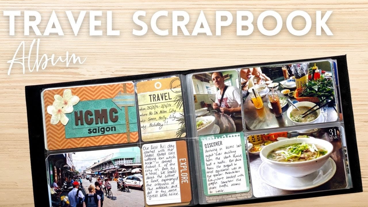 Travel Scrapbook Album | Pocket Scrapbooking Flip Through