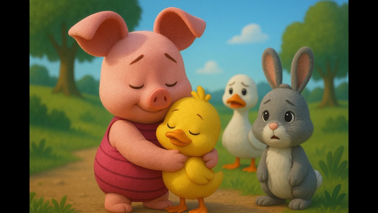 Piglet & Bunny Save the Lost Ducklings | A Heartwarming Rescue Adventure