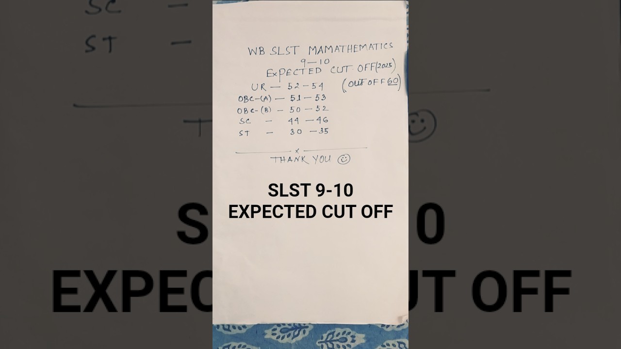 #WB Slst 9-10 Expected cutoff # Wbssc#
