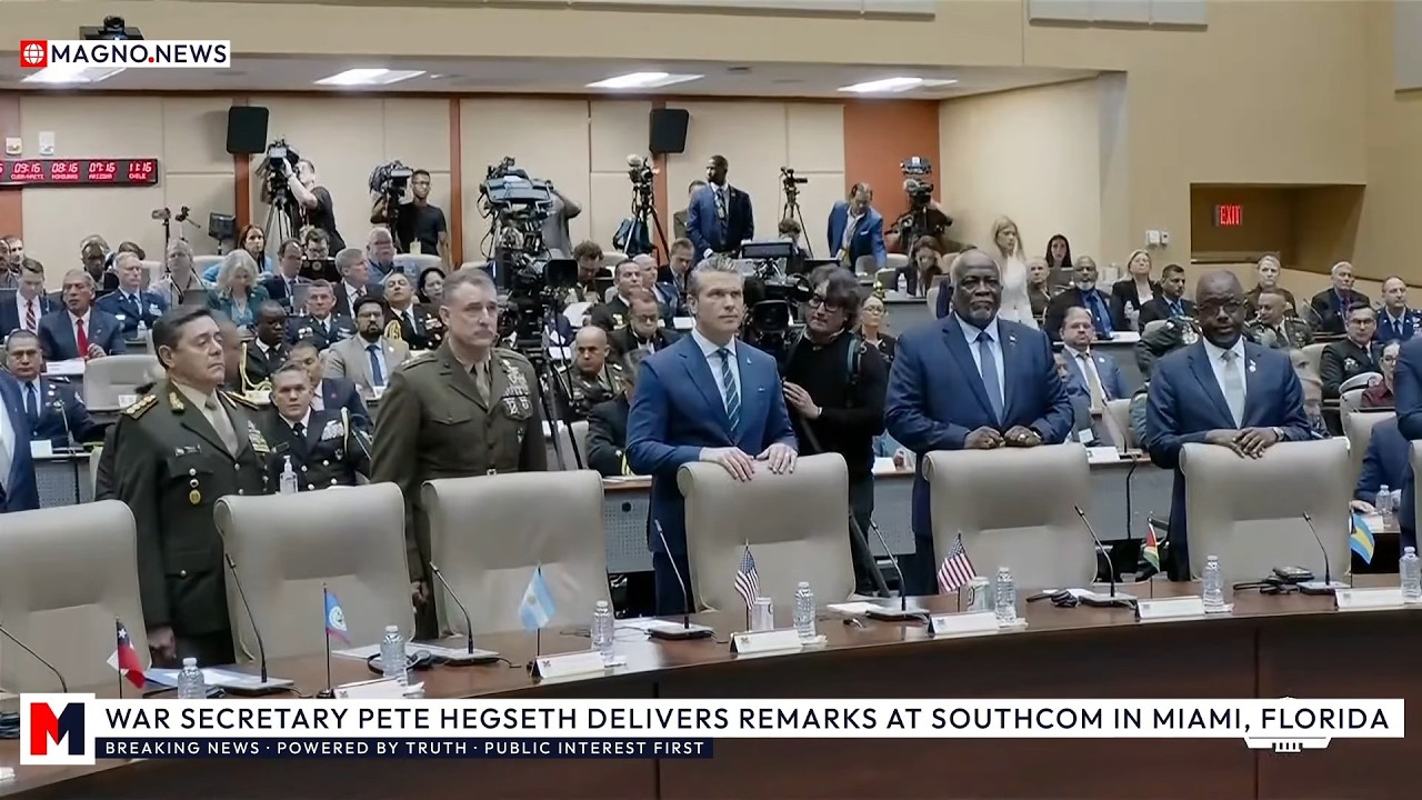 🇺🇸 WAR Secretary Pete Hegseth Delivers Remarks at SOUTHCOM Conference in Miami, Florida [LIVE]