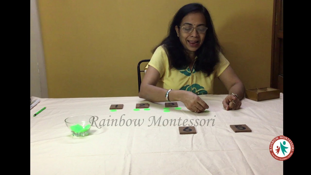 Montessori - Arithmetic - Cards and counters - Odd and even