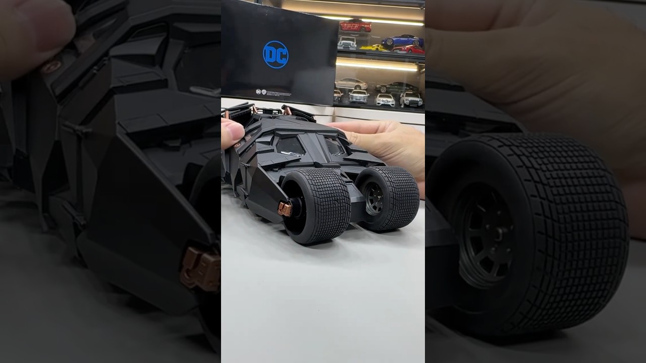 Dark Knight Tumbler in Action! Check out this 1:18 scale #Batmobile #tumbler ! #batman #shorts #toys