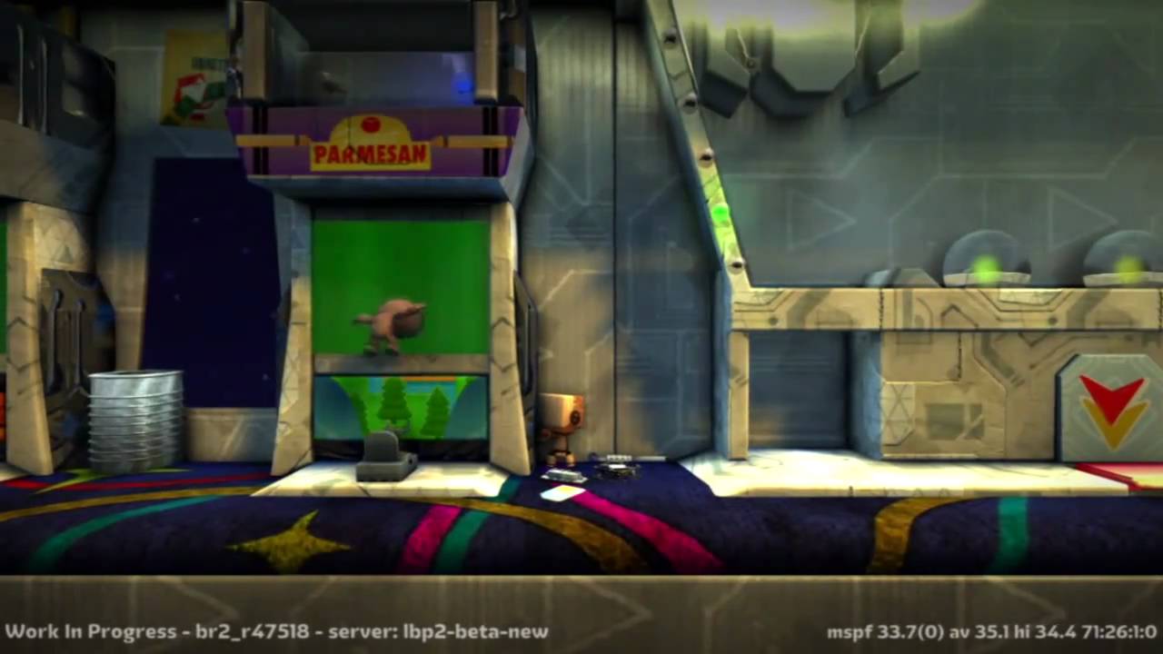 LittleBigPlanet 2 BETA Footage: Lift Off