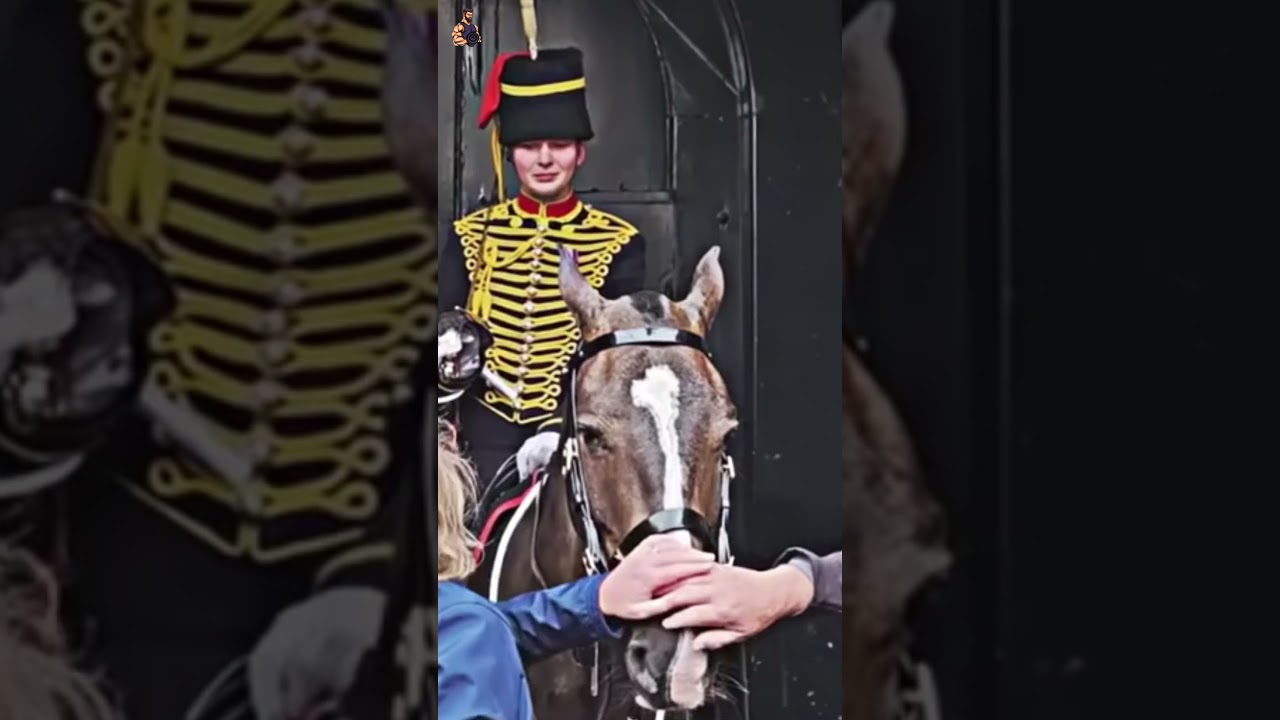 Die k&ouml;nigliche Wache fing an zu weinen, als ihre Eltern sie besuchten 🥲❤️ #royalguards #buckingha...