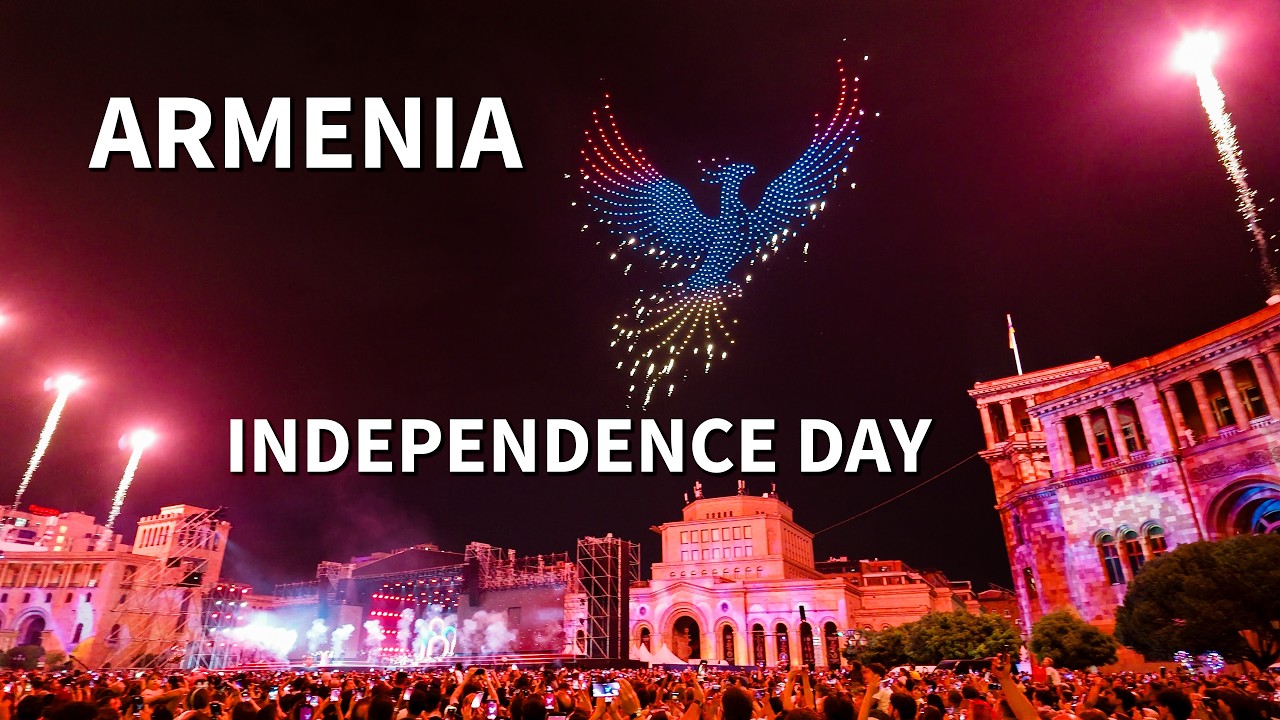 Armenia Independence Day &mdash; Yerevan Walk | 4K