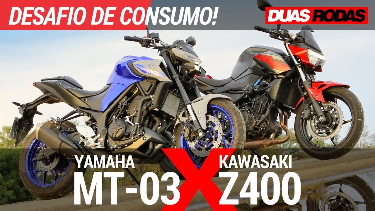 YAMAHA MT-03 x KAWASAKI Z400 | DESAFIO DE CONSUMO MOBIL EPISÓDIO 2