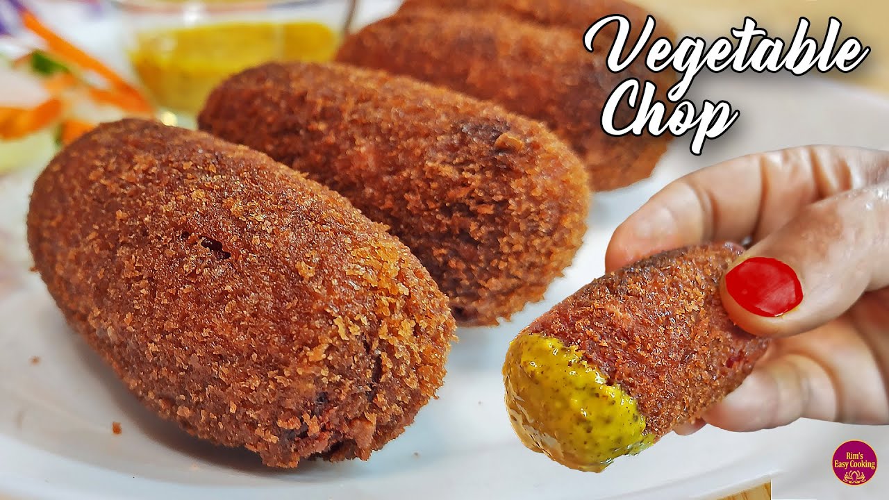 Vegetable Chop Recipe | No Onion No Garlic | Vegetable Cutlet [RECR1]