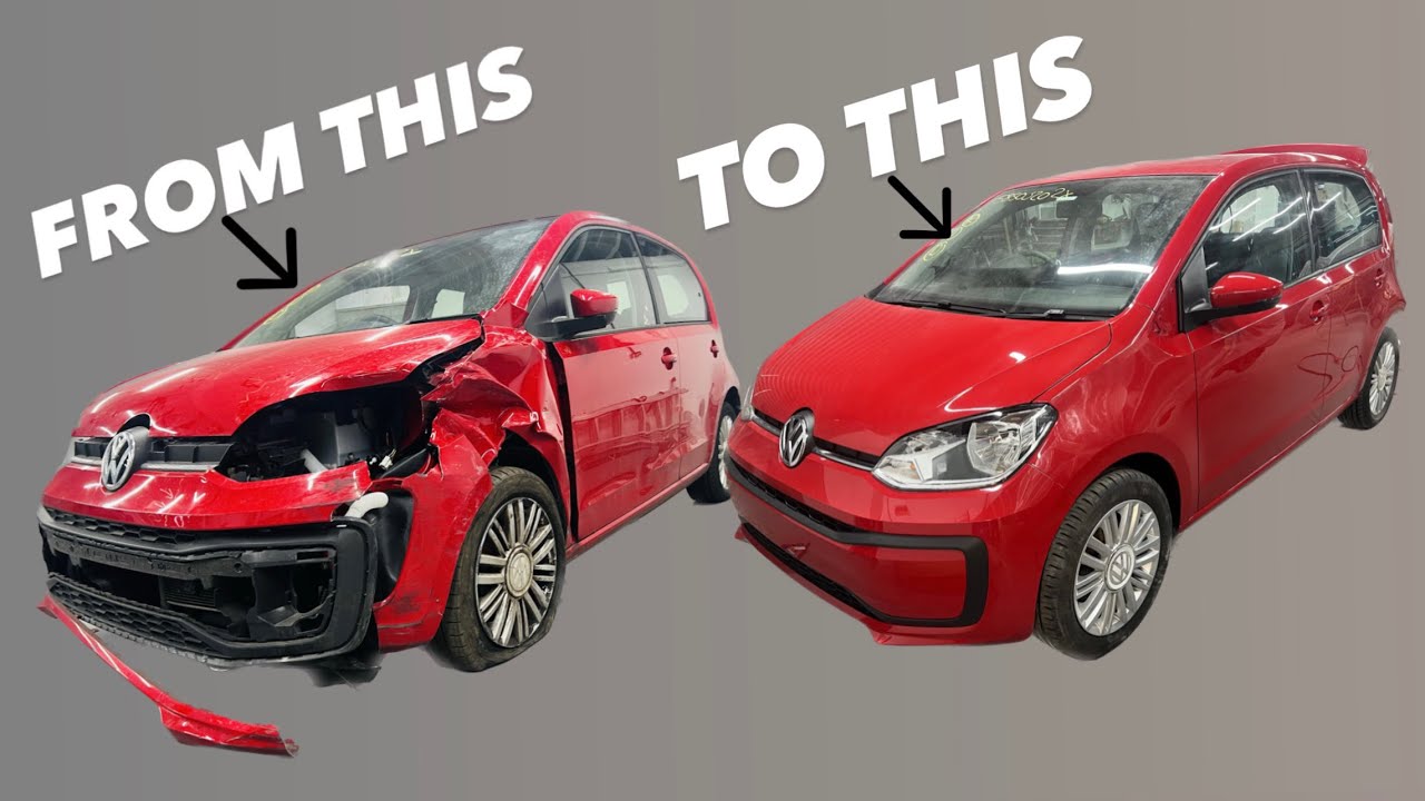 Rebuilding a crash damaged 2019 Volkswagen up from copart Uk part 3
