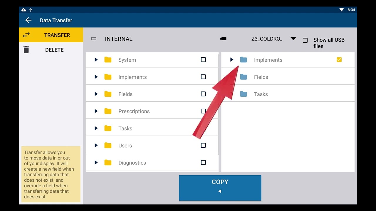 Precision-IQ: How to Transfer and Delete Data Using a USB Drive