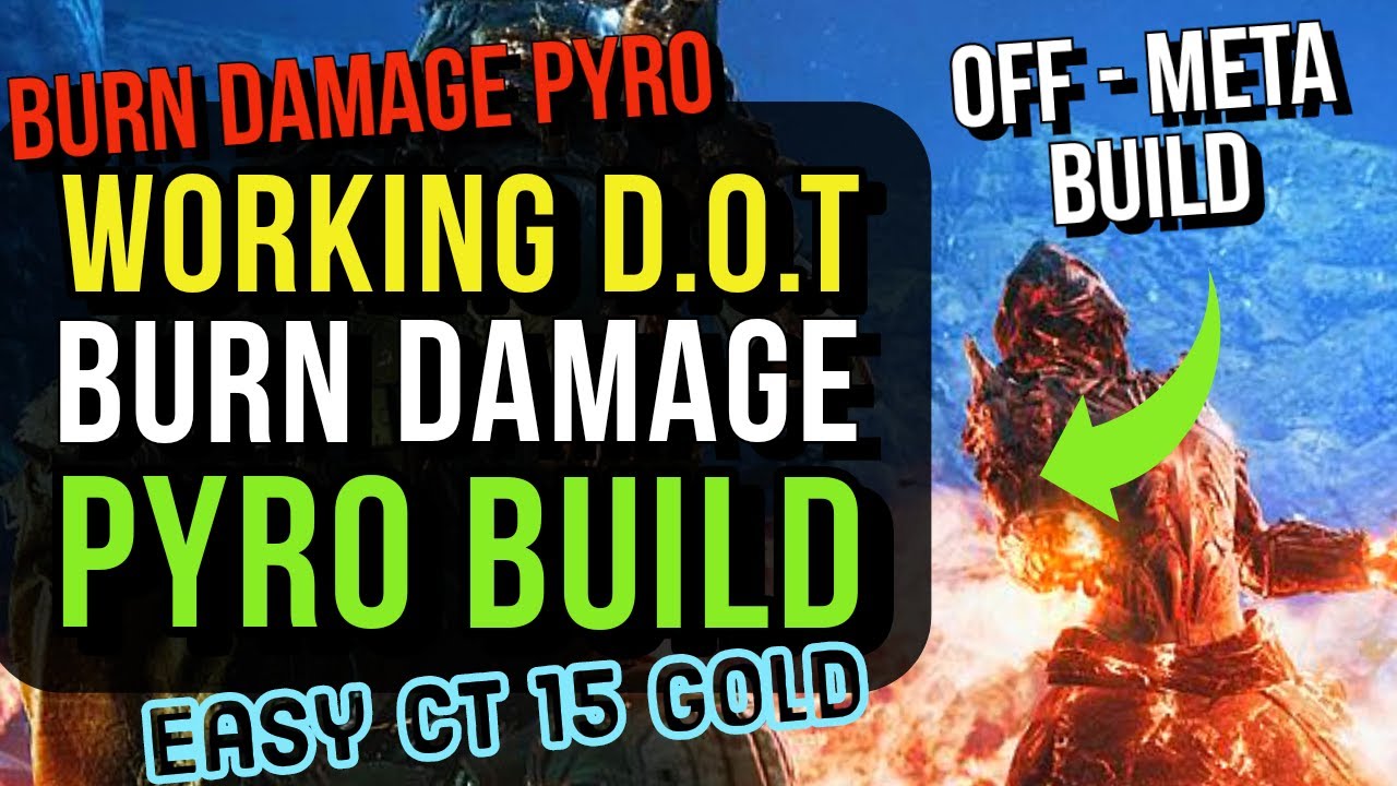 Outriders - BEST AP PYROMANCER DOT DAMAGE BUILD - Working Damage Over Time Burn Pyro Guide CT15 Gold